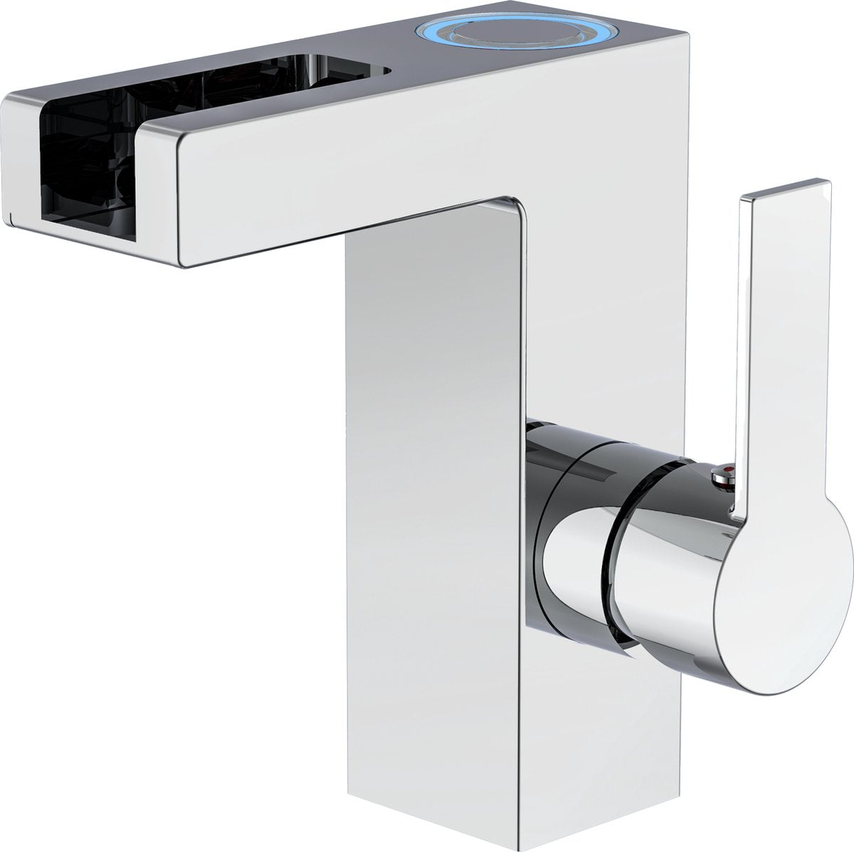 Schütte orinoco led-wastafelkraan - mengkraan - watervaluitloop - chroom