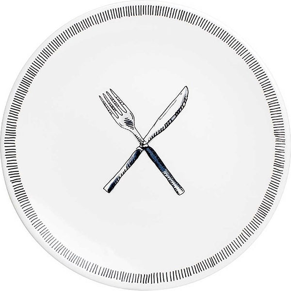 Blond amsterdam - x noir - onbijtbord - fork knife - ø 22 cm