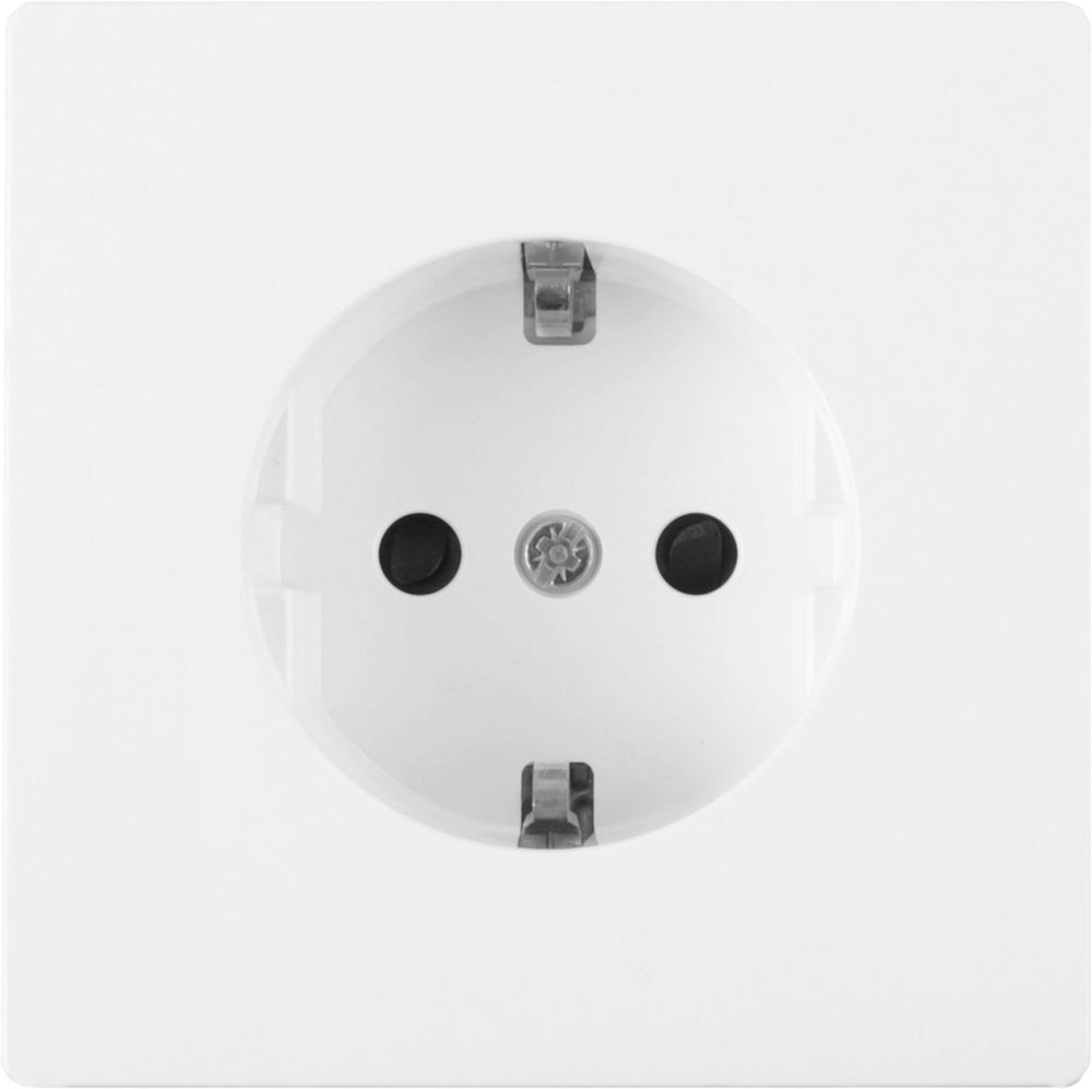 Schneider electric merten d-life contactdoos - inbouw - 1-voudig - randaarde - polarwit