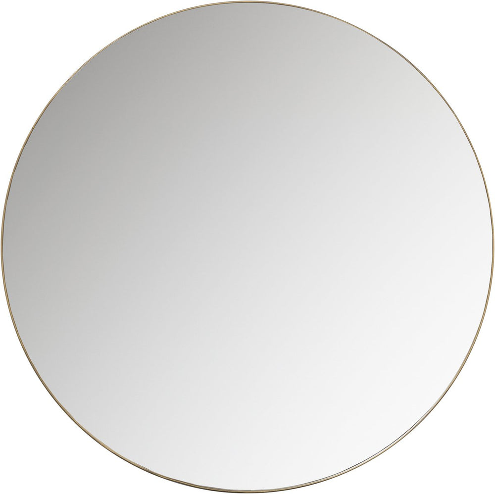 Woood doutzen spiegel - metaal - goud - 115x115x5
