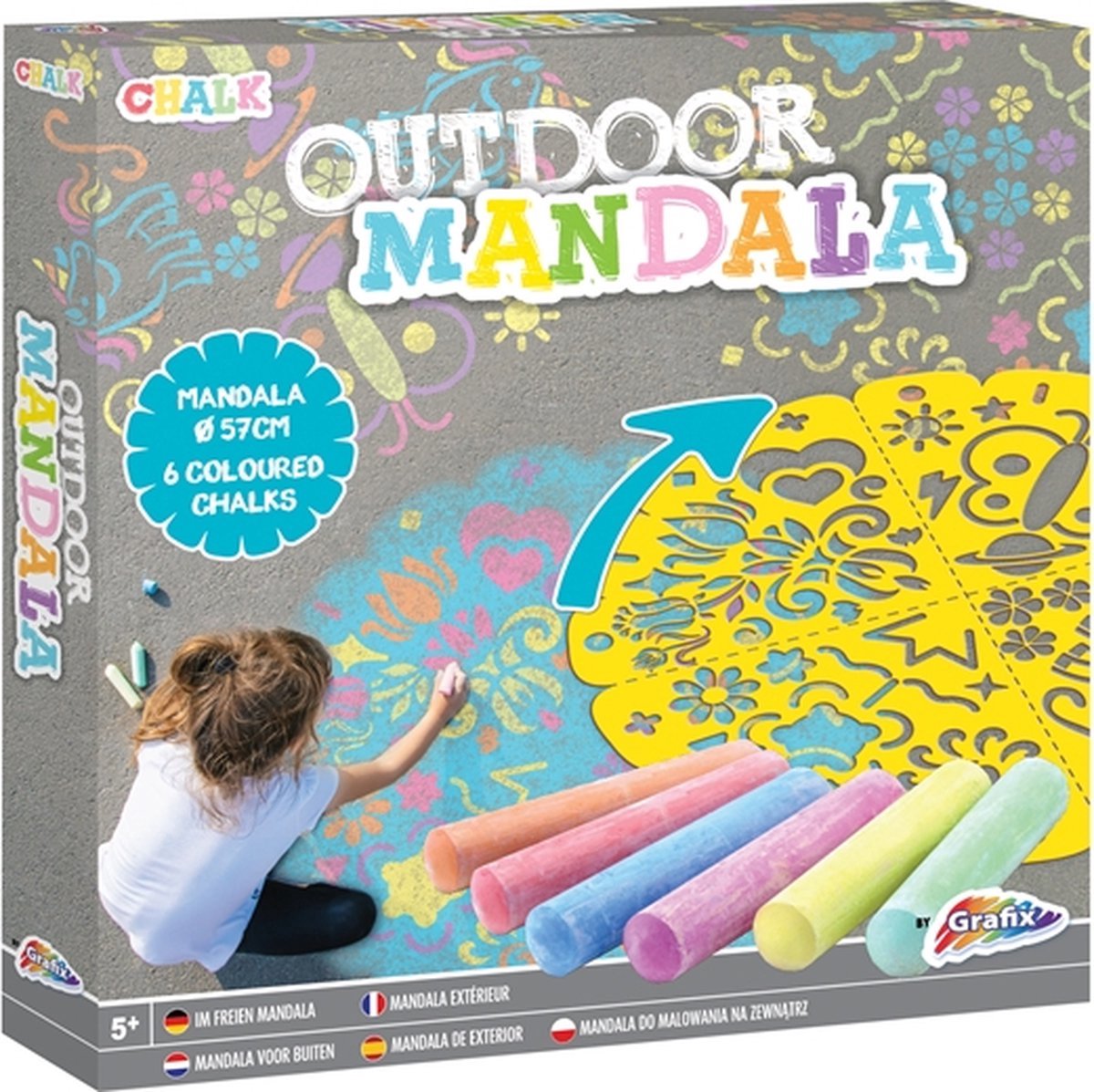 Creatieve ambachtsgroep stoeprijt mandala