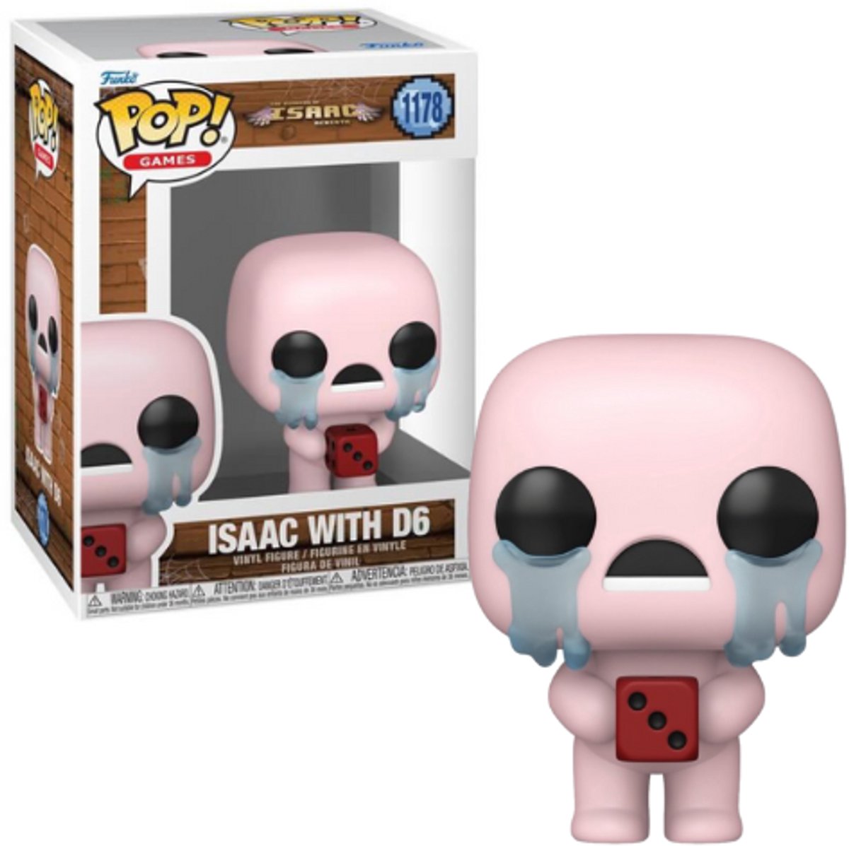 Funko the binding of isaac rebirth - isaac with d6 vinylfiguur 1178 unisex pop! - neutraal - standard