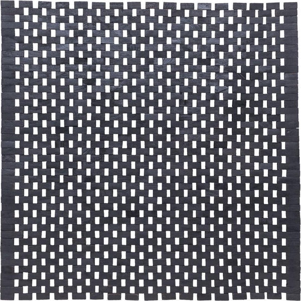 Sealskin woodblock - badmat 60x60 cm - 100% gerecycled hout - teak zwart