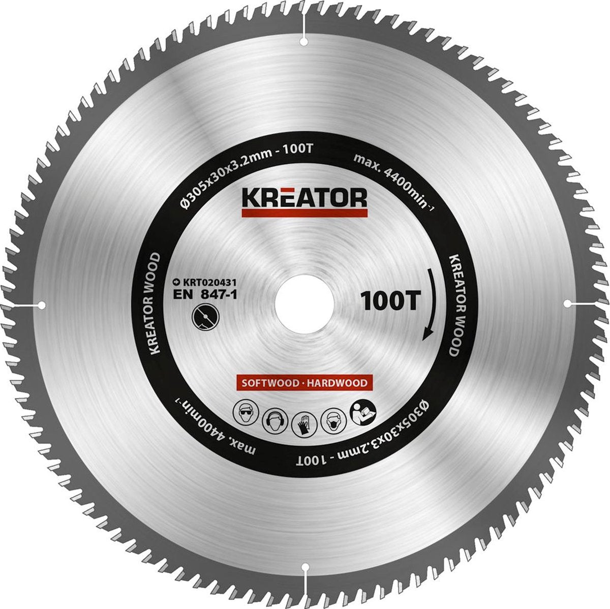 Kreator krt020432 zaagblad hout - 315mm60t