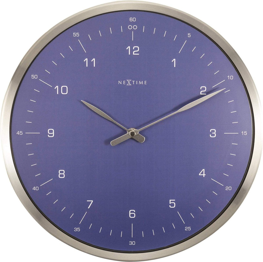 Nextime ne-3243bl wandklok 60 minuten ø33 metaal blauw