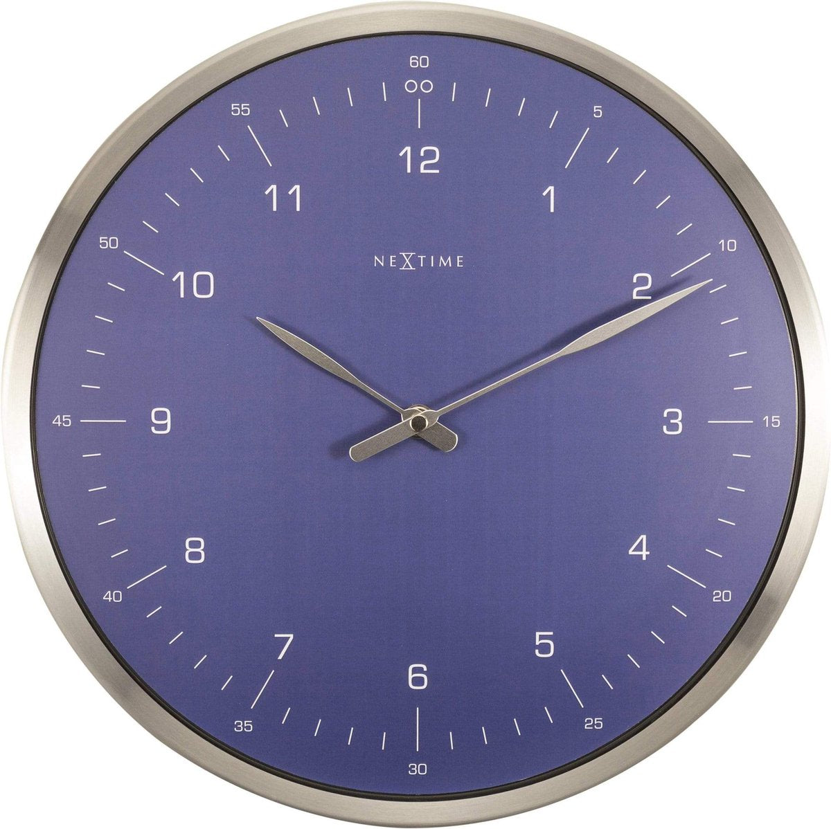 Nextime ne-3243bl wandklok 60 minuten ø33 metaal blauw