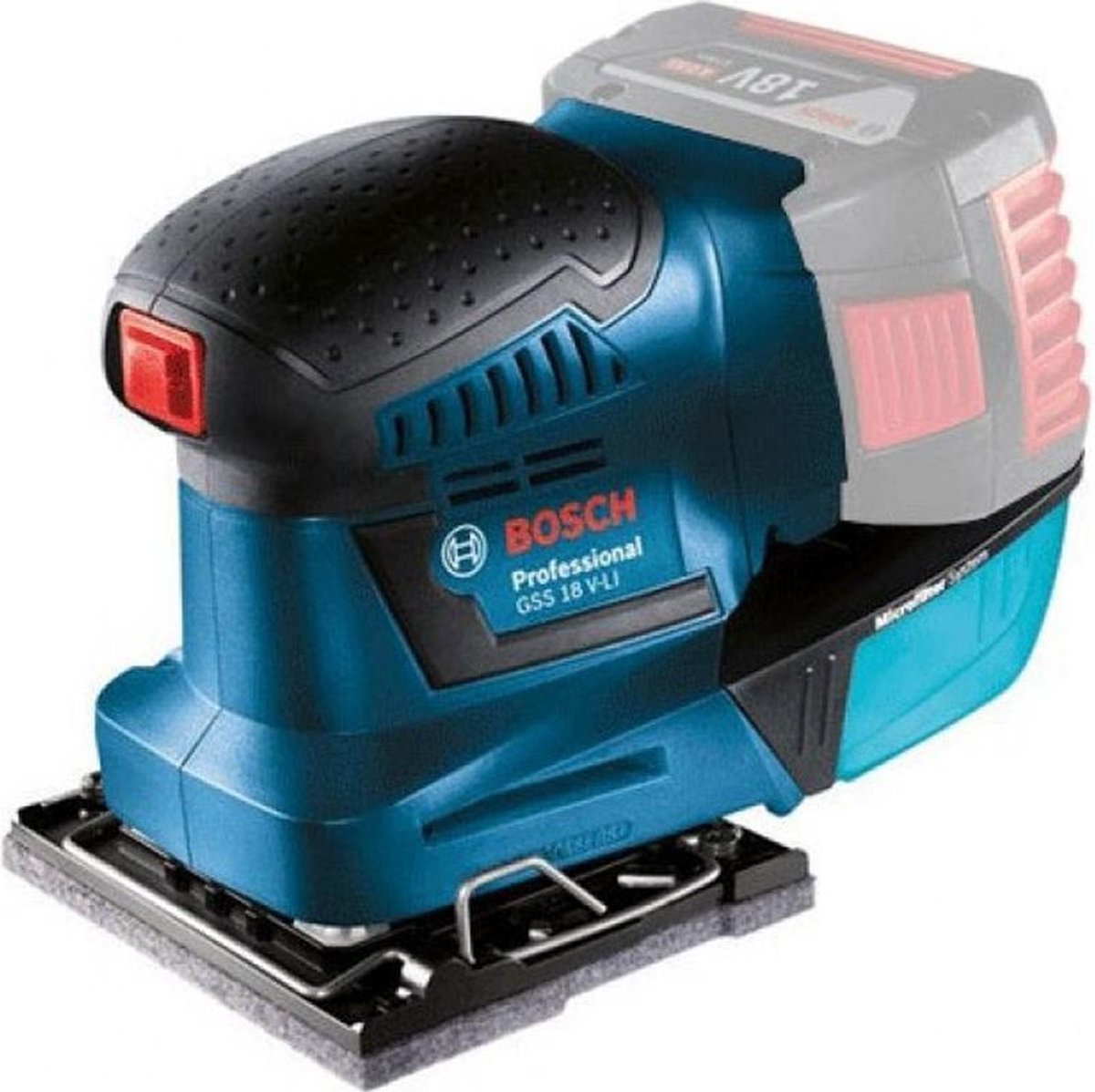 Bosch blauw bosch professional gss 18v-10 accu vlakschuurmachine 18v basic body - 06019d0200