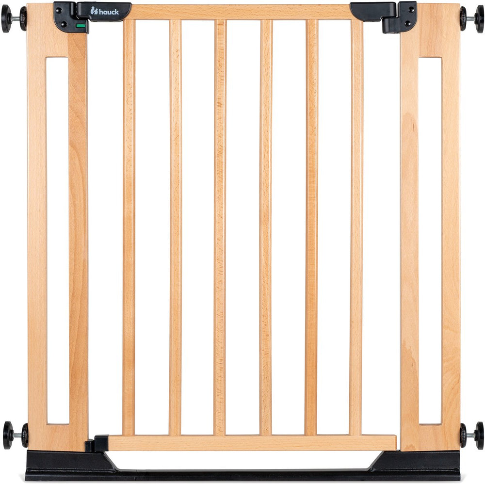 Hauck clear step easyclose eco - stevig deur en traphekje van beukenhout - beech