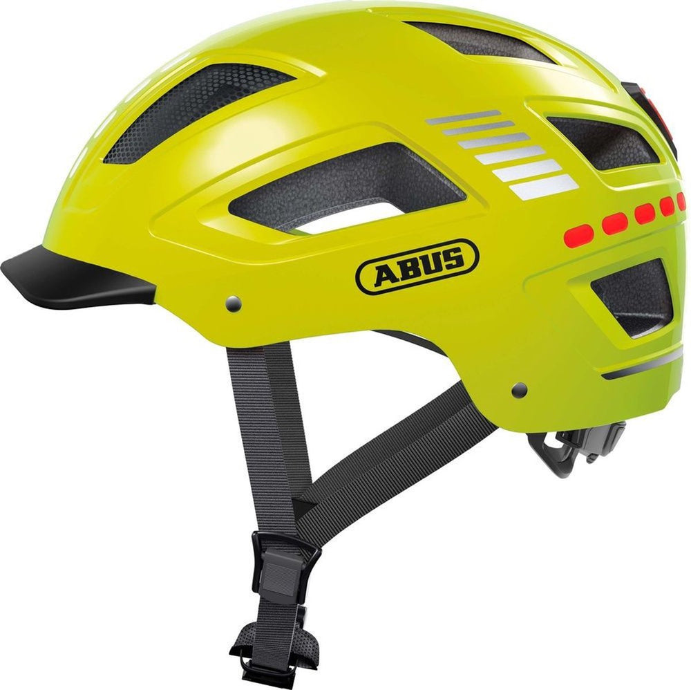 Abus stuurstand Hyban 2.0 LED signaal Geel M 52-58cm