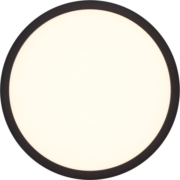 Brilliant tuco - plafondlamp - led 16w - 3000k - zwart wit