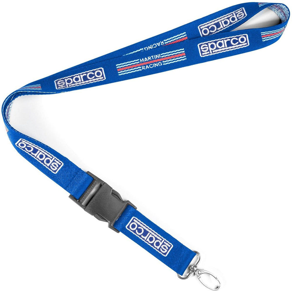 Sparco martini racing lanyard martini racing sleutelhanger - blauw — multicolor — maat onesize