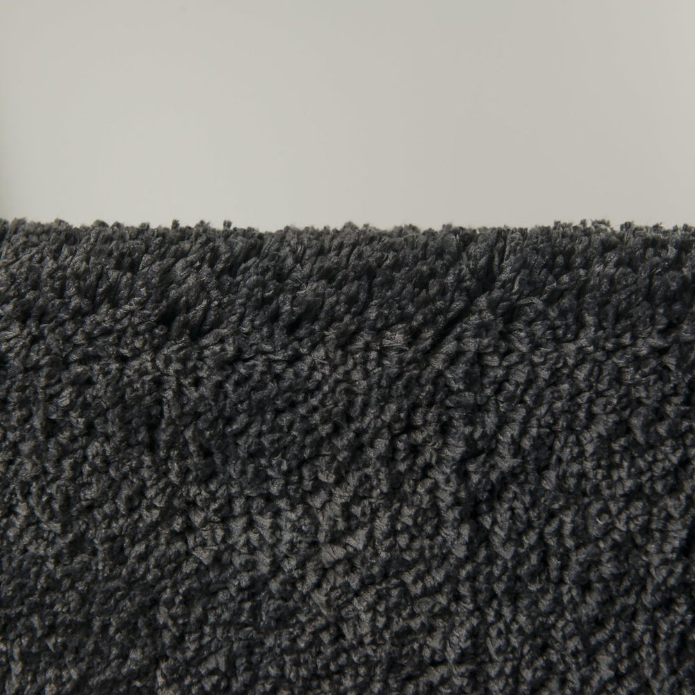 Sealskin angora - badmat 60x60 cm - polyester - donkergrijs