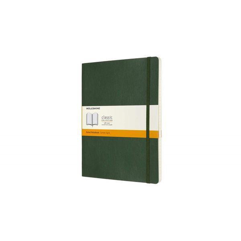 Moleskine classic notitieboek - extra large - softcover - gelinieerd - mirte groen