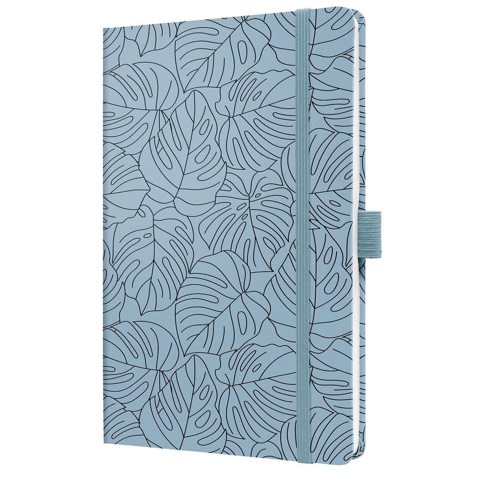 Sigel notitieboek - jolie - a5 - hardcover - 174 pagina's - 80 grams - lijn - blue monstera - si-jn353