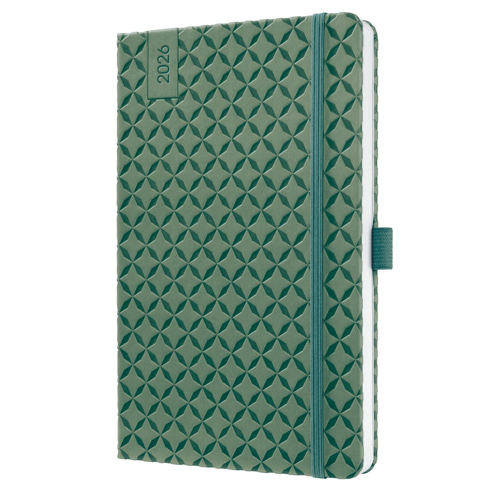Sigel weekagenda flair 2026 - formaat a5 - natural green - hardcover - si-j6135