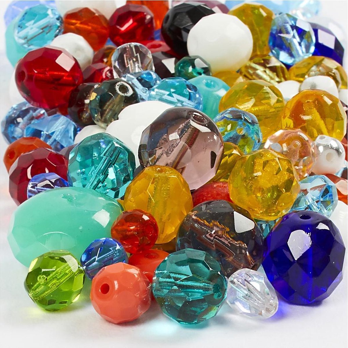 Creativ company https: www.cchobby.nl facet-glaskralen-afm-3-15-mm-gatgrootte-0-5-1-5-mm-ca-450-stuk-diverse-kleuren-400-gr-1-doos