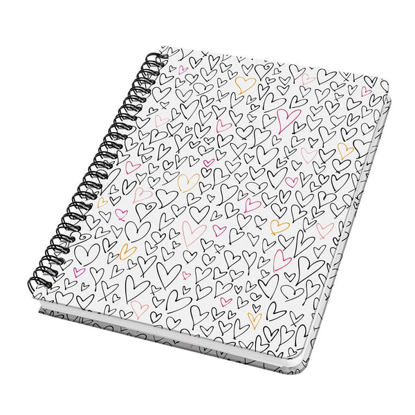 Sigel spiraal notitieboek jolie hardcover a5 120 pagina's dots 100 grams papier wild hearts