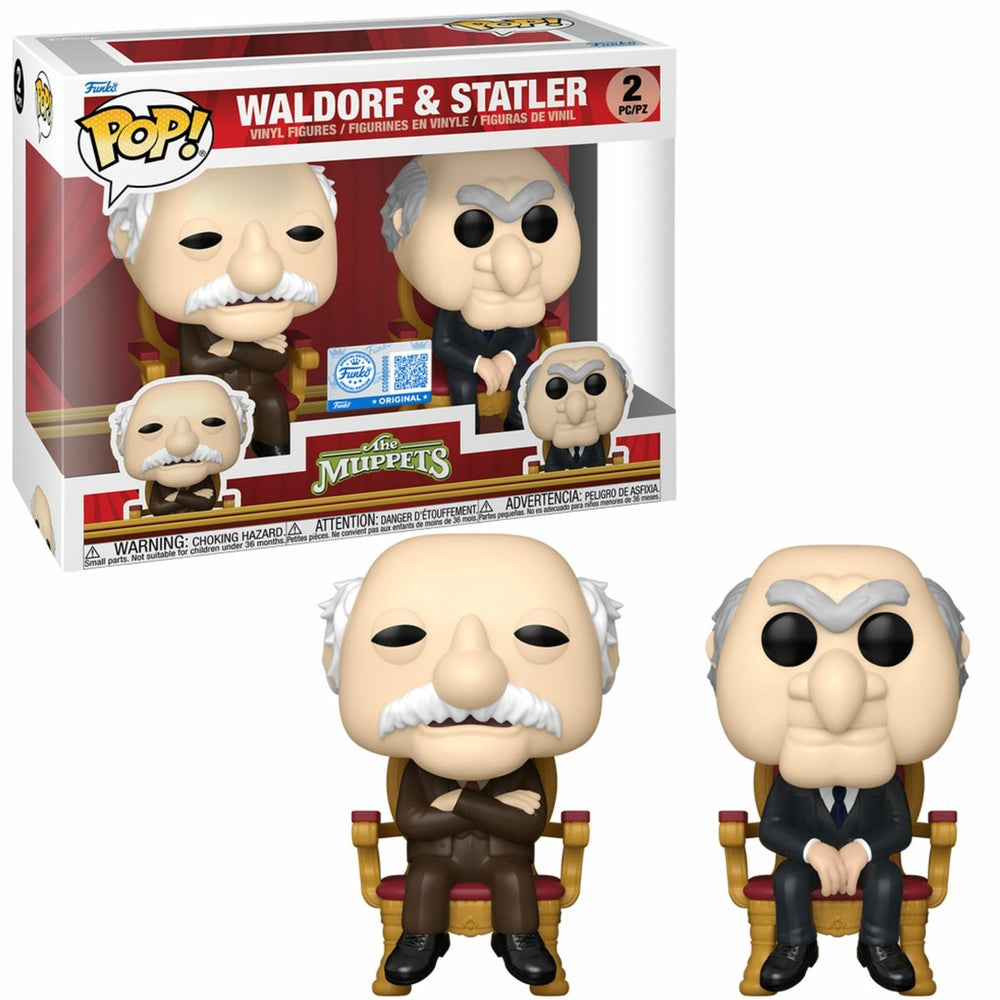 Funko the muppets waldorf statler vinylfiguren (set van 2) unisex pop! - neutraal - standard