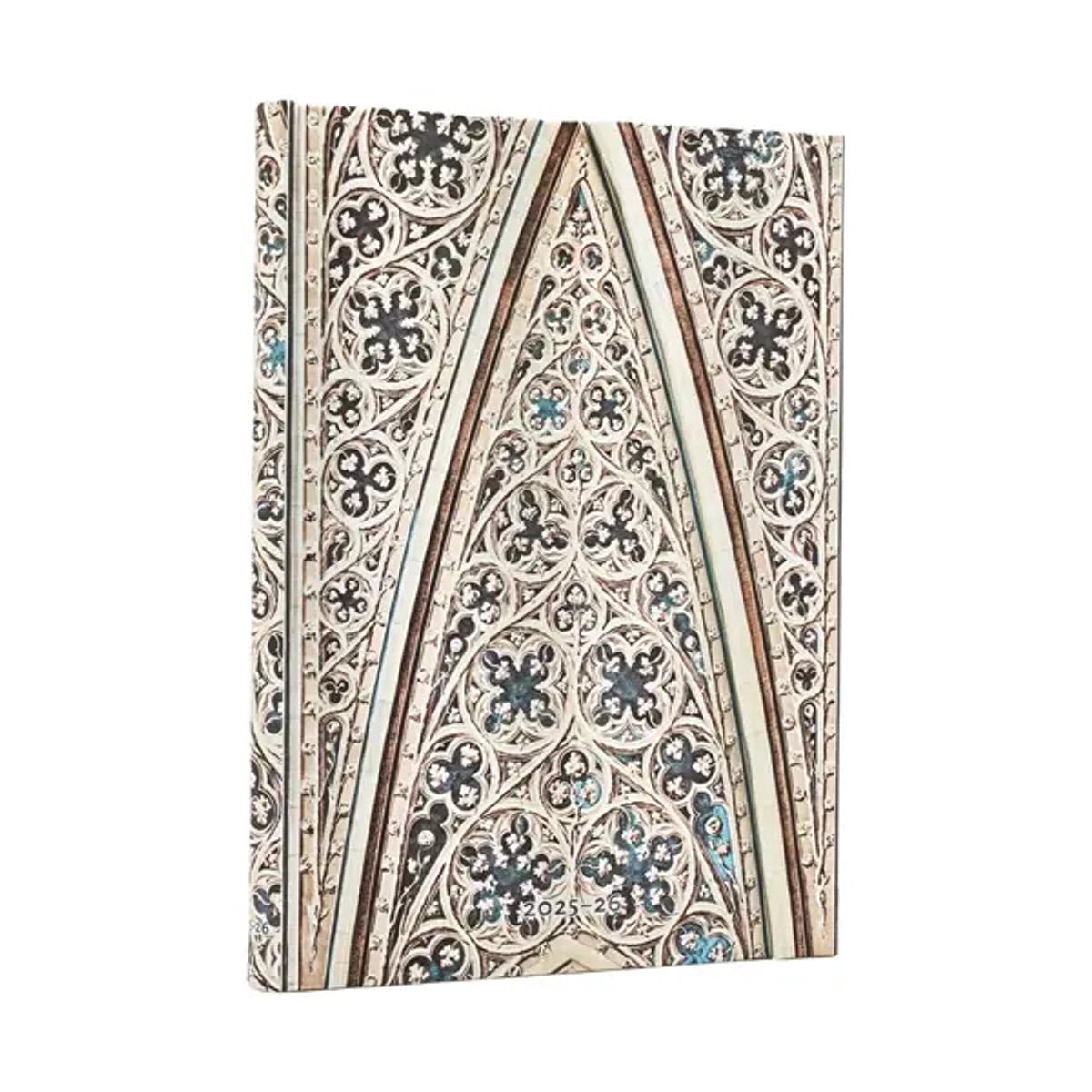 Paperblanks 2026 vault of the milan cathedral (duomo di milano) midi 18-month horizontal hardcover flexi dayplanner 2025-2026 (wrap closure)