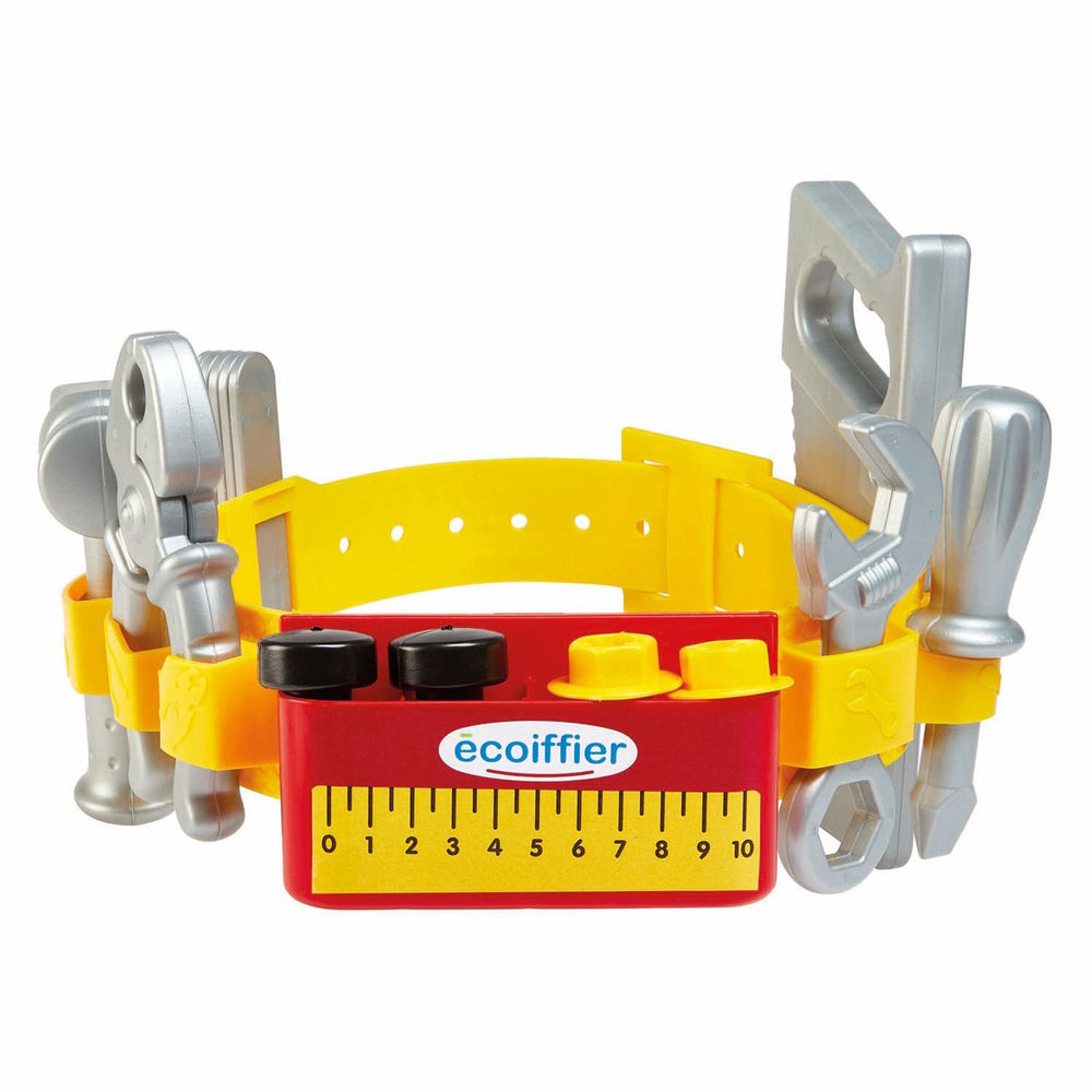 Ecoiffier gereedschapsriem in koffer met accessoires, 14dlg.