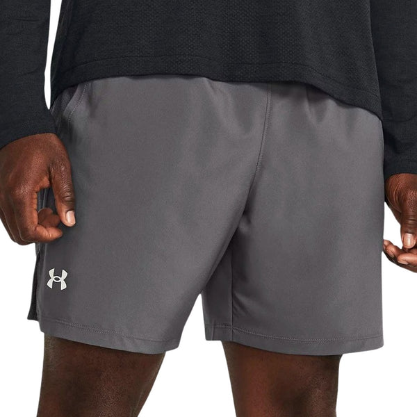 Under armour ua launch 7'' shorts heren sportbroek - grijs - wit l