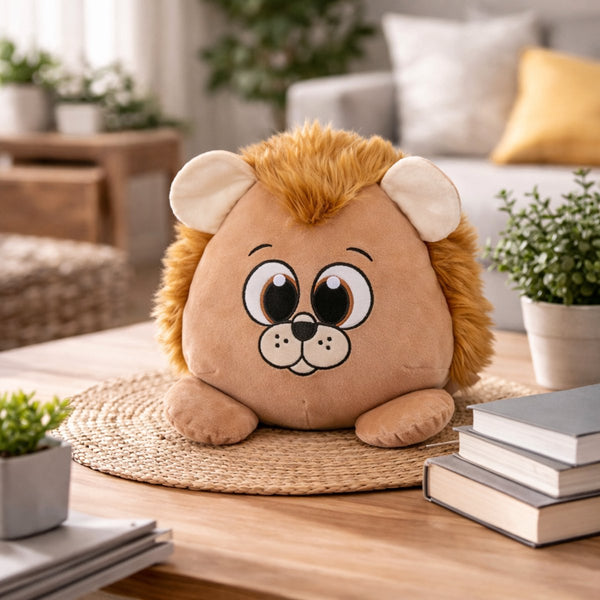 Eddy toys pluche leeuw knuffel - 40 cm - zachte en zorgvuldig gemaakte knuffelvriend voor elk kind - leuk als cadeau of decoratie voor kinderkamer - geschikt voor alle leeftijden - kleur bruin