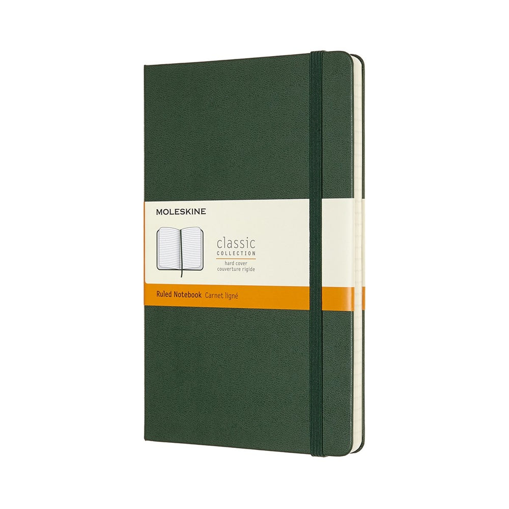 Moleskine classic notitieboek - large - hardcover - gelinieerd - mirte groen