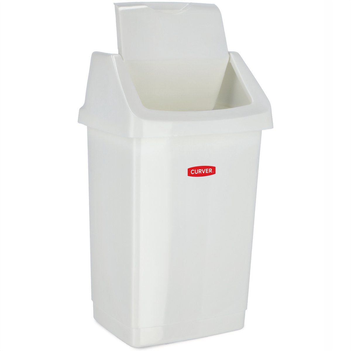 Curver click-it serie - prullenbak - 15l - wit - kunststof
