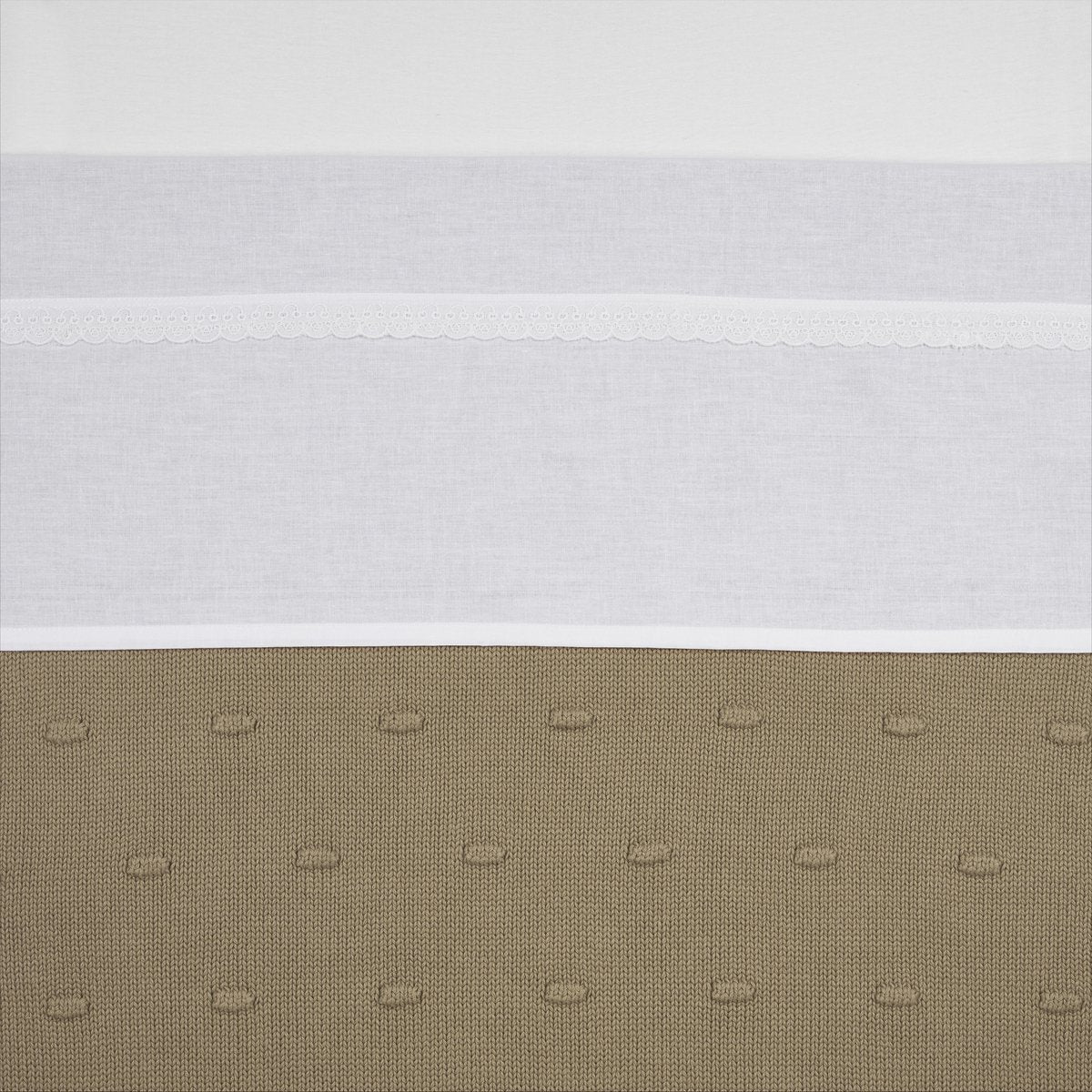 Meyco baby lace wieglaken - white - 75x100cm - 0.3 tog