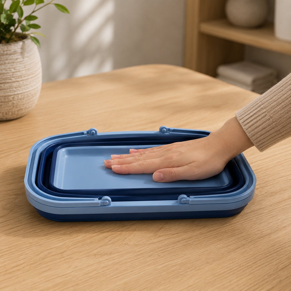 Alpina opbergmand opvouwbaar met handvat – opbergbox – assorti