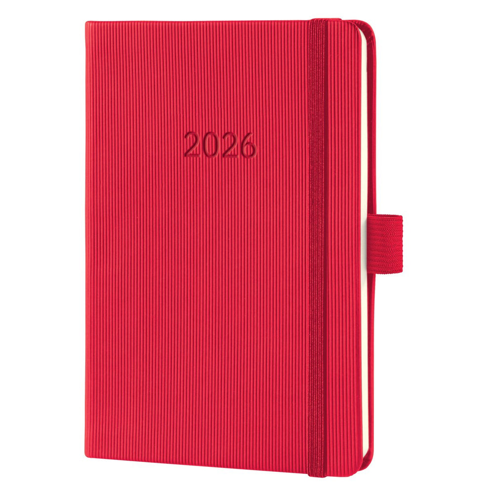 Sigel weekagenda 2026 conceptum - formaat a6 - rood - hardcover - si-c2665