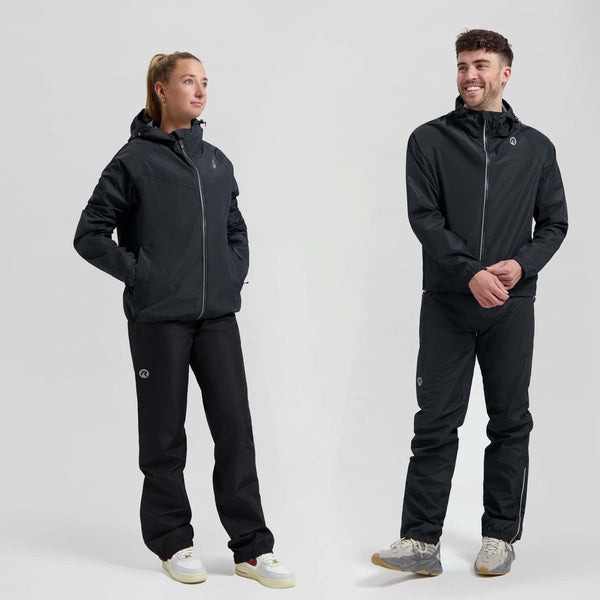Rogelli commuter core dames en heren regenpak - waterdicht - zwart