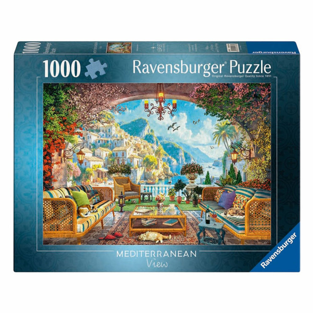 Ravensburger legpuzzel mediterraan terrasuitzicht - 1000st.