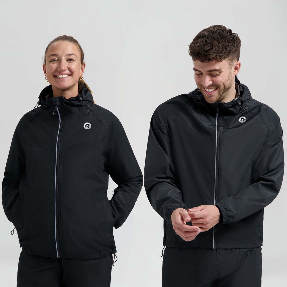 Rogelli commuter core dames en heren regenjas - fiets - zwart