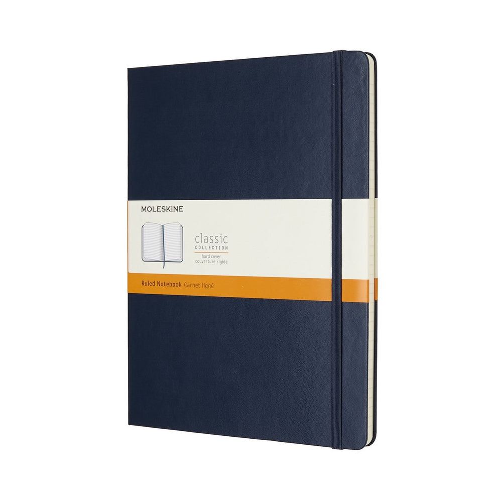 Moleskine classic notitieboek - extra large - hardcover - gelinieerd - saffier blauw