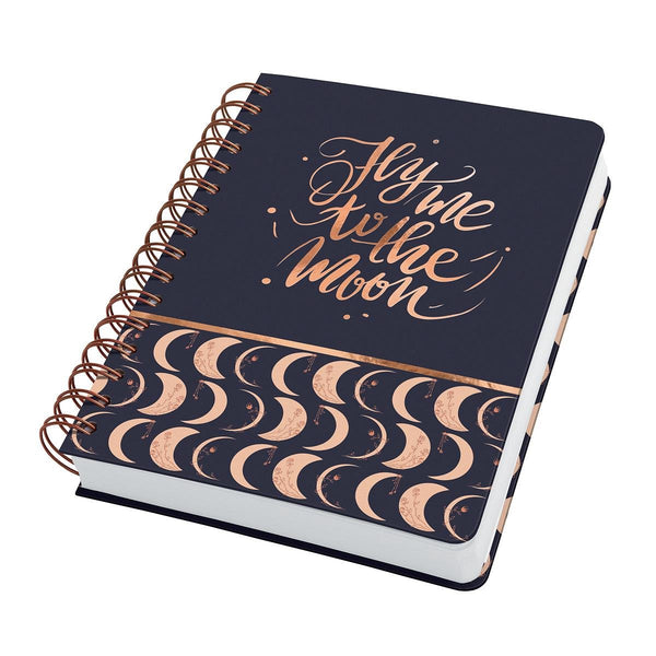 Sigel spiraal notitieboek jolie a5 hardcover 240 pagina's dots 120 grams papier moonlight melody