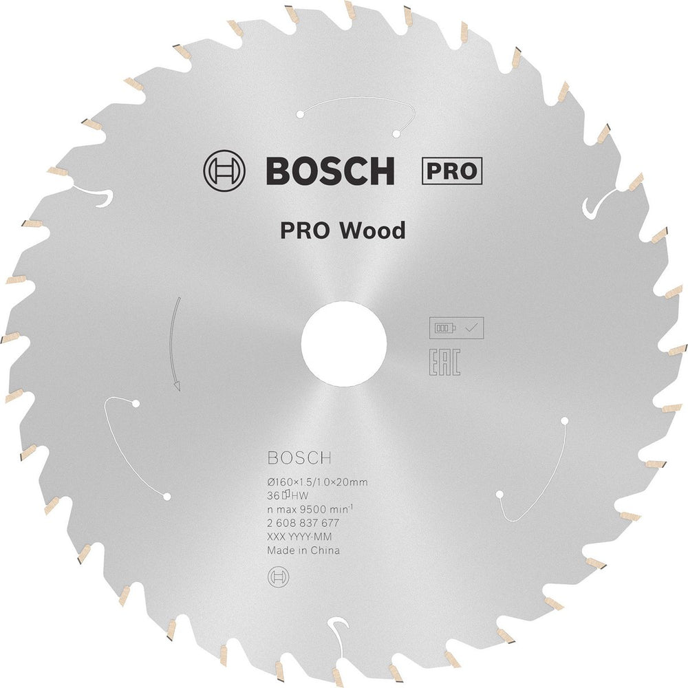 Bosch pro wood accuzaagblad voor cirkelzagen 160 x 1,5 x 20 mm - ...