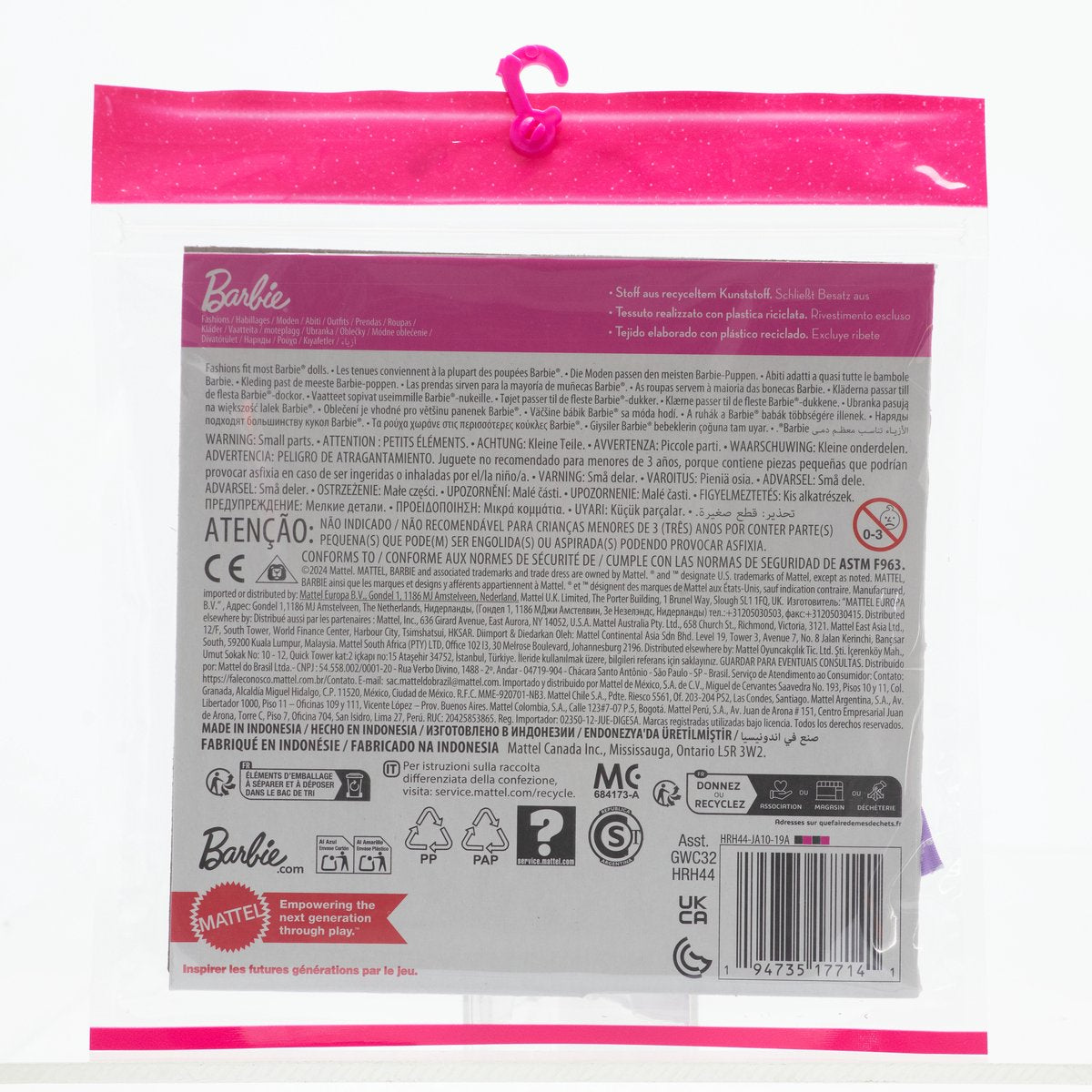 Barbie modepop veelkleurig