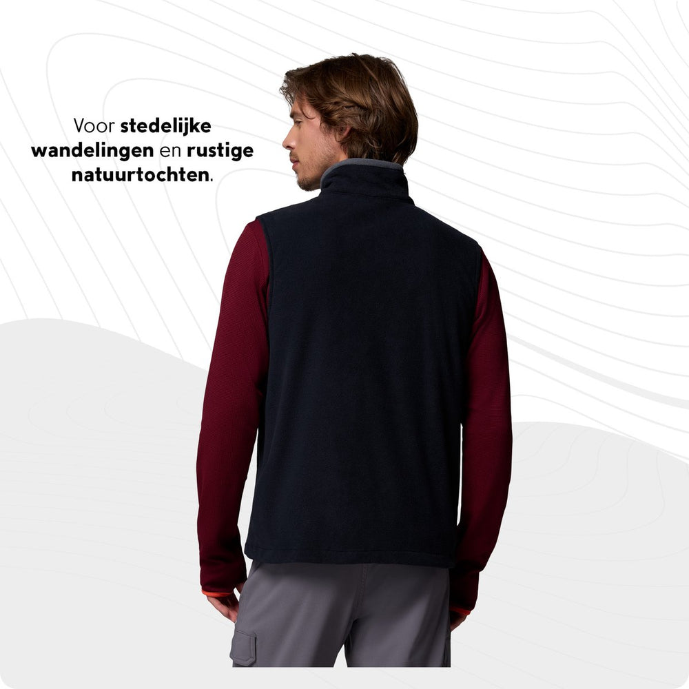 Columbia fast trek™ fleece vest heren outdoorvest - black