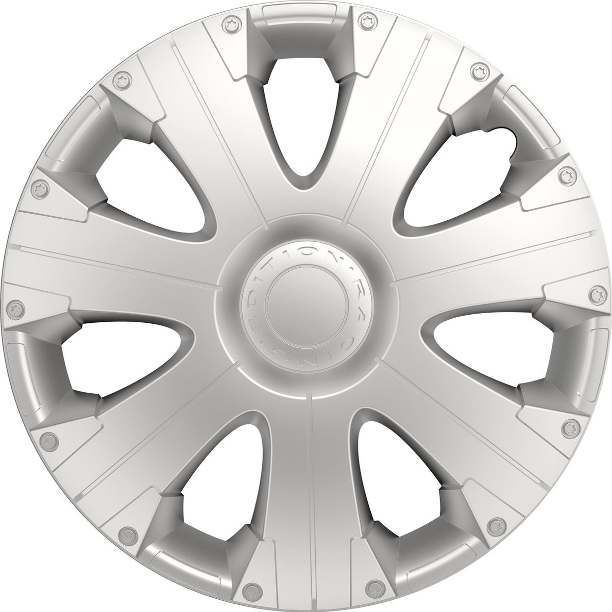 Carpoint wieldoppen racing 13 inch abs zilver set van 4