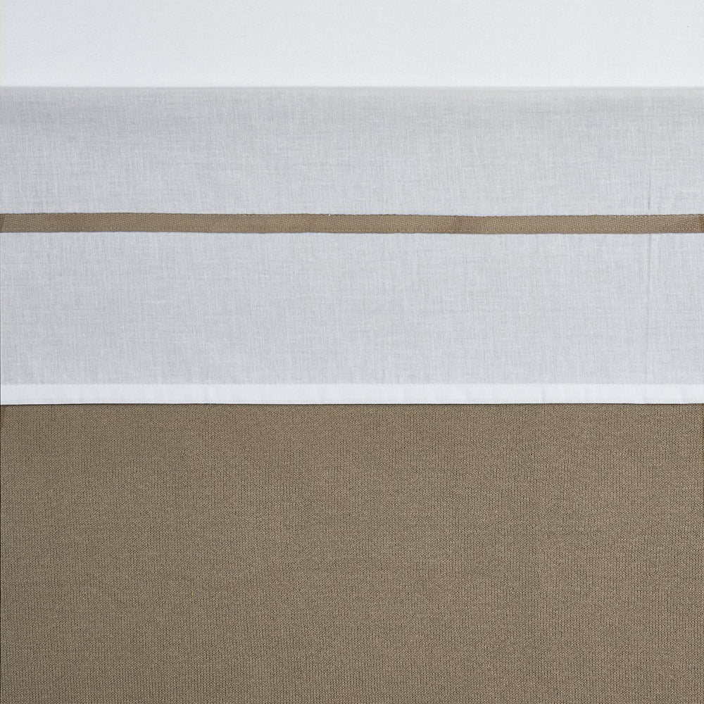 Meyco baby bies wieglaken - taupe - 75x100cm - 0.3 tog