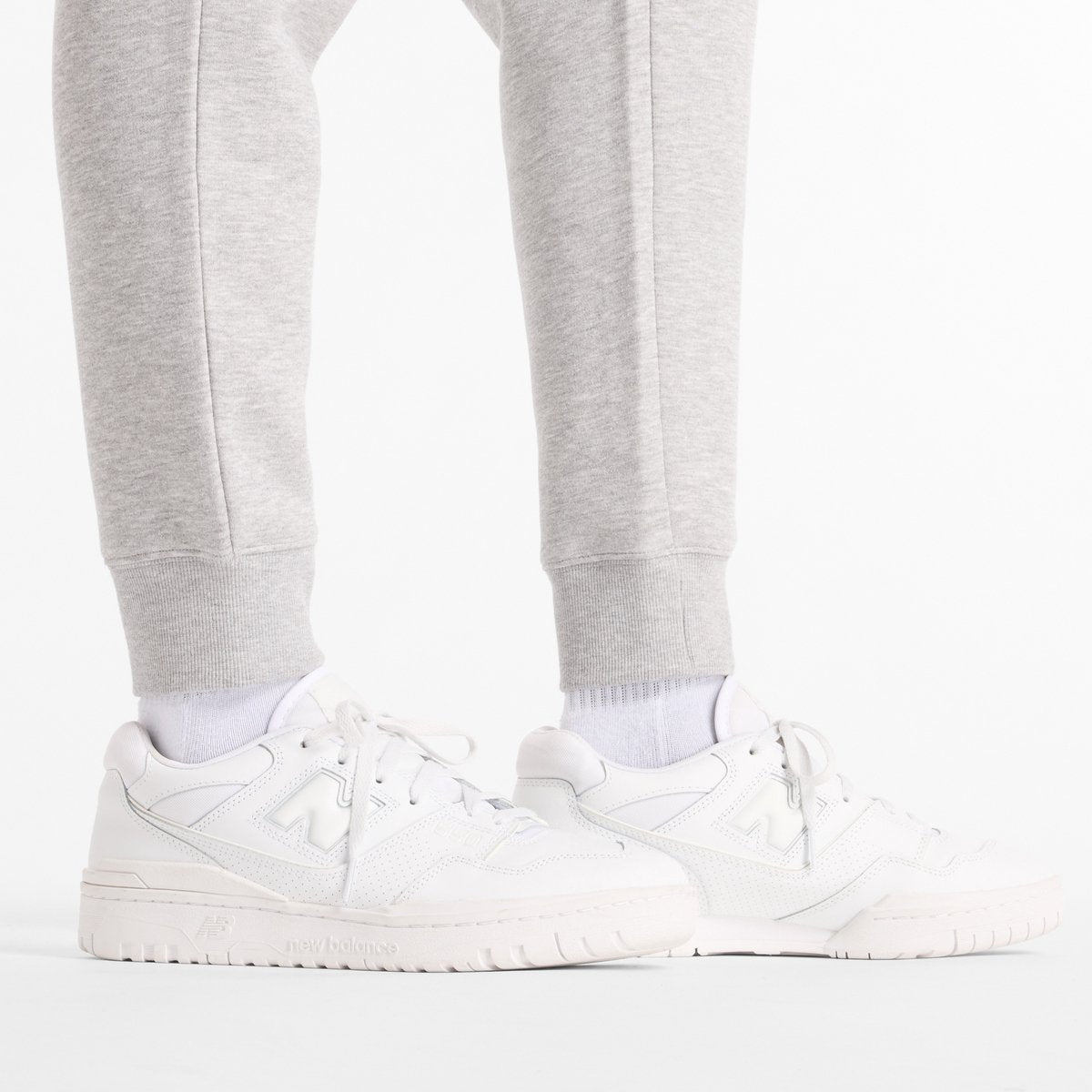 New balance sport fleece jogger heren broek - atletic grey