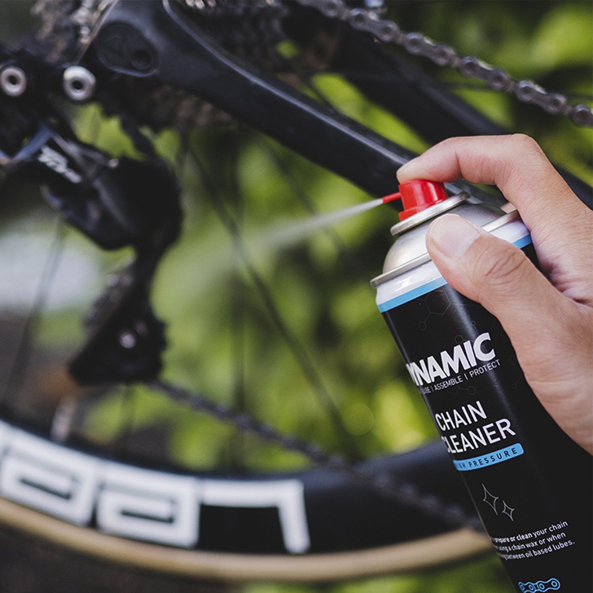 Dynamic chain cleaner high pressure spray 400ml - kettingreiniger spray fiets - krachtige ketting ontvetter