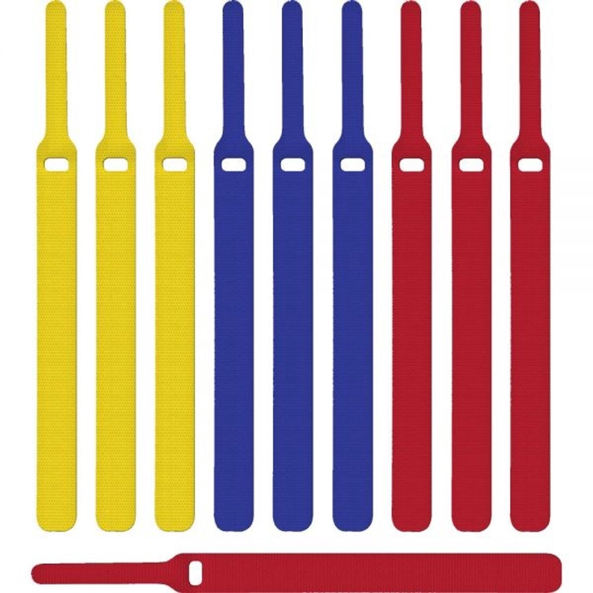 Ltc klittenband kabelbinders 170mm diverse kleuren (10 stuks)