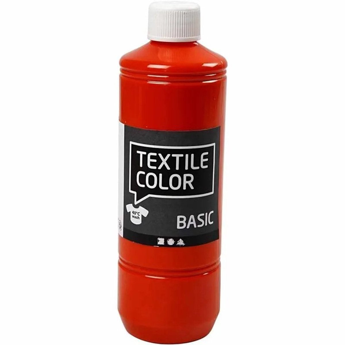 Creativ company textielkleur semi-dekkende textielverf - oranje, 500ml