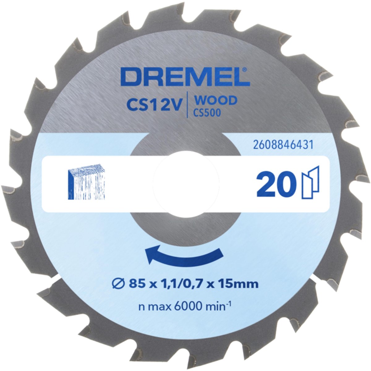Dremel blueprint zaagblad voor hout (cs500)