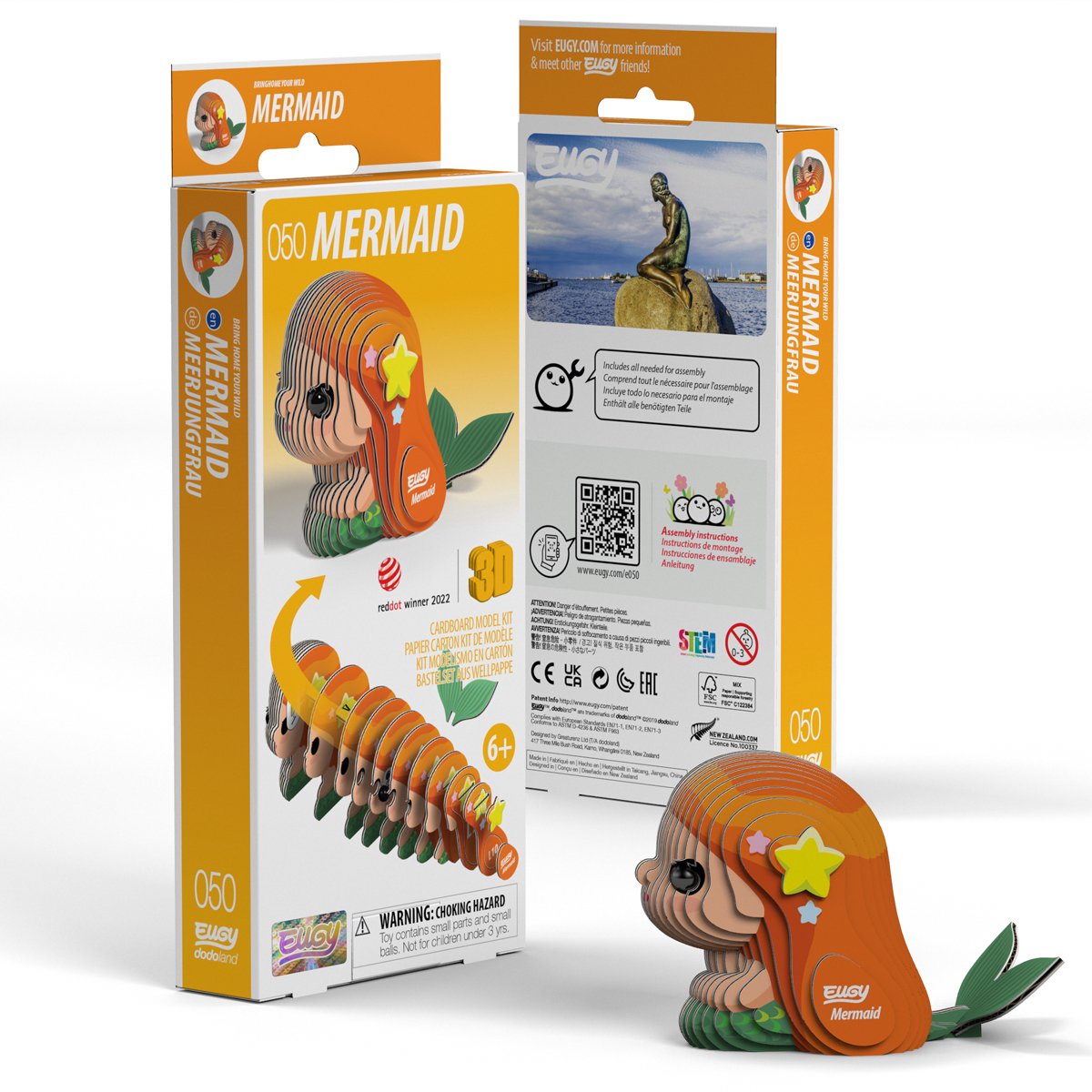 Eugy 3d puzzel - zeemeermin - fantasiefiguren - duurzaam - verzamel ze allemaal - 6 jaar