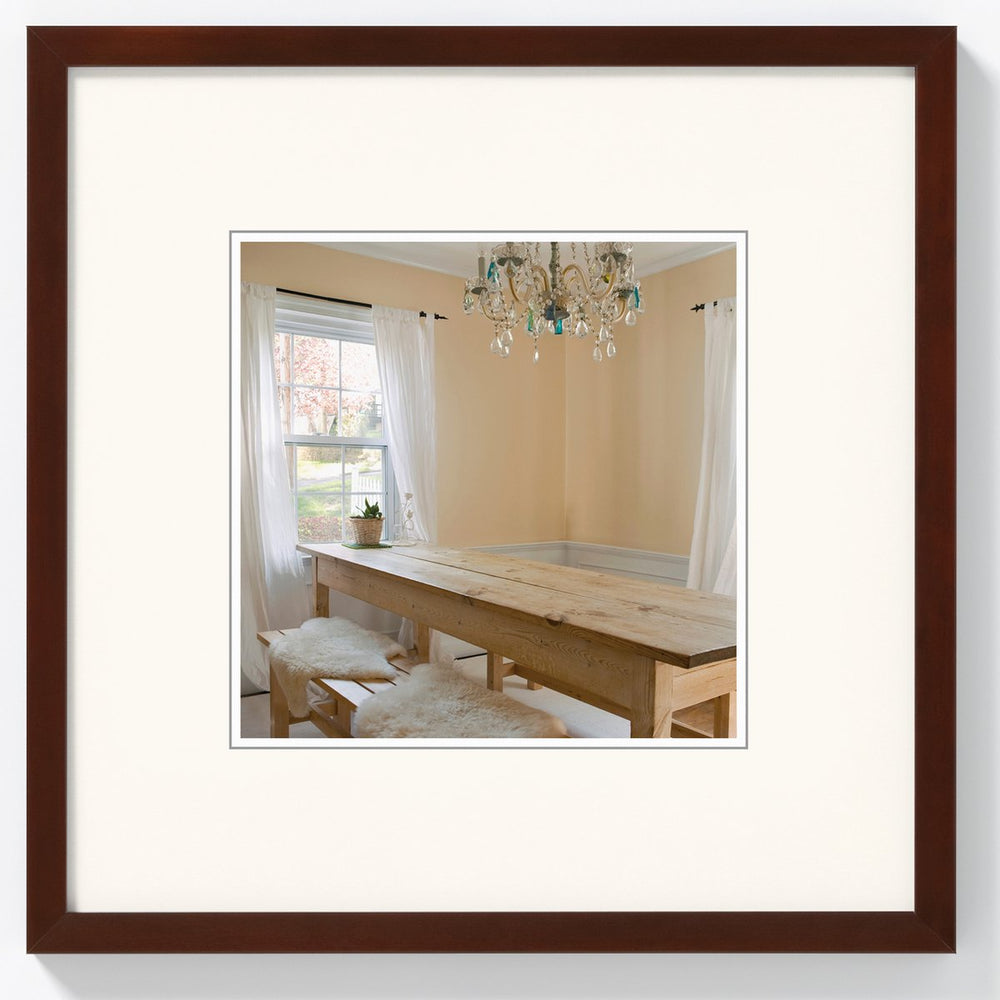 Walther peppers - houten lijst - fotoformaat 30x30 cm - walnoot