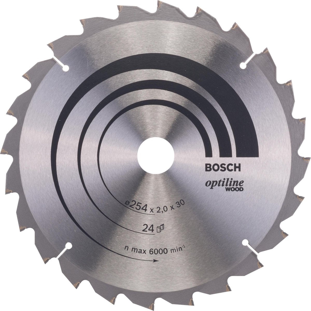 Bosch pro wood cirkelzaagblad, 254 x 2 x 30 mm