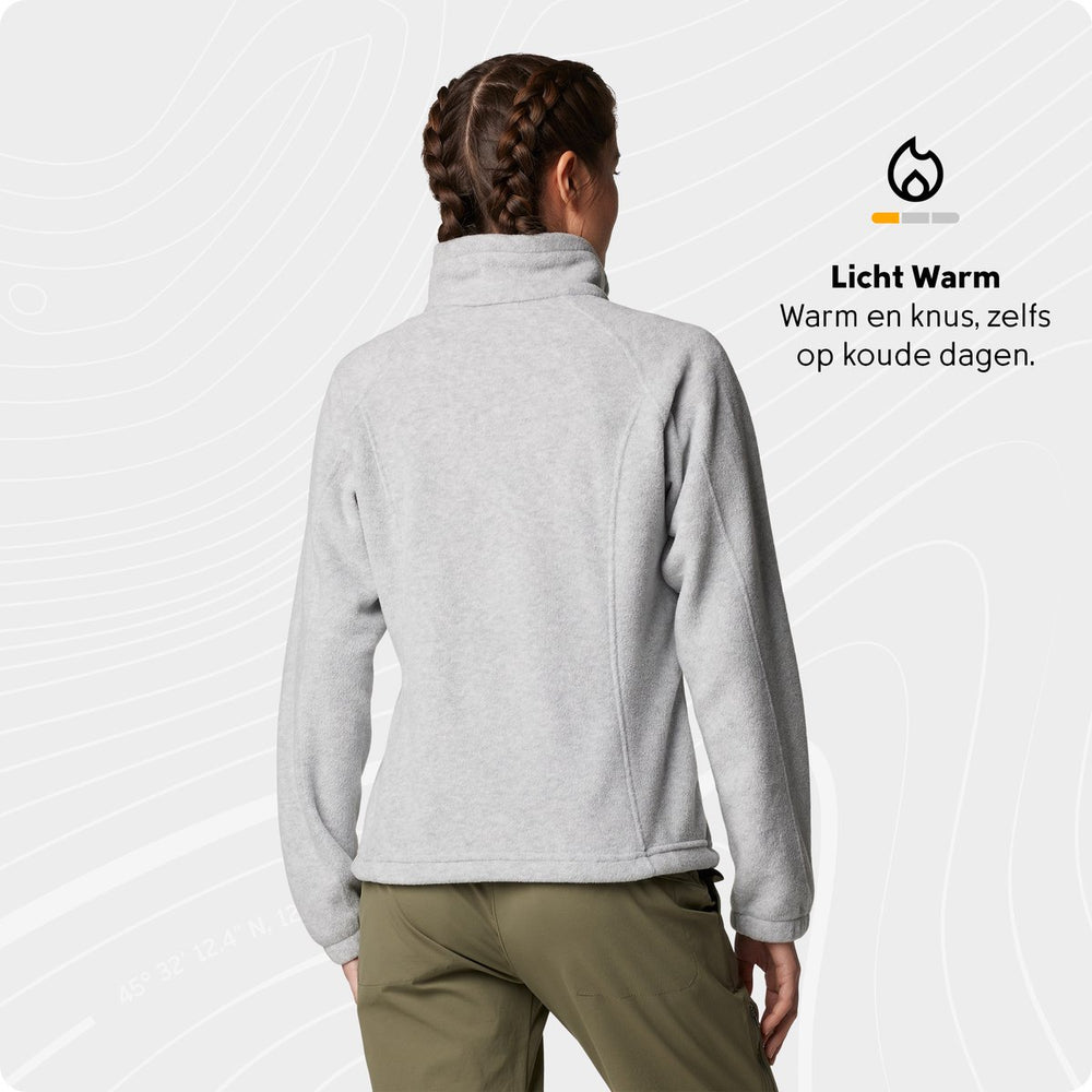 Columbia benton springs - fleece vest dames - extra zacht en warm - grijs - maat m